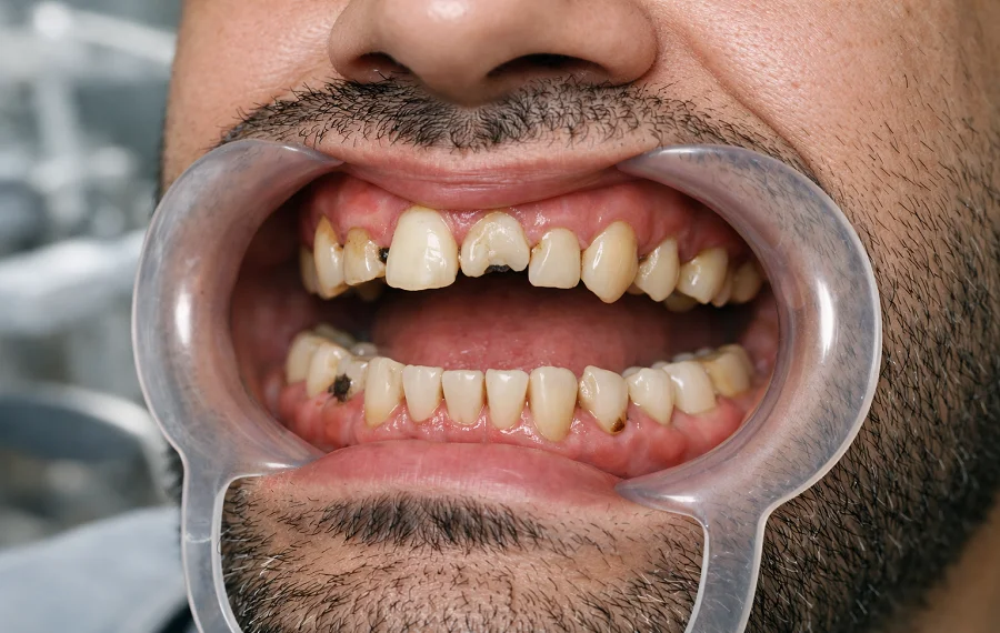 Before Same Day Dental Implants in Dubai Enfield Dental Clinic